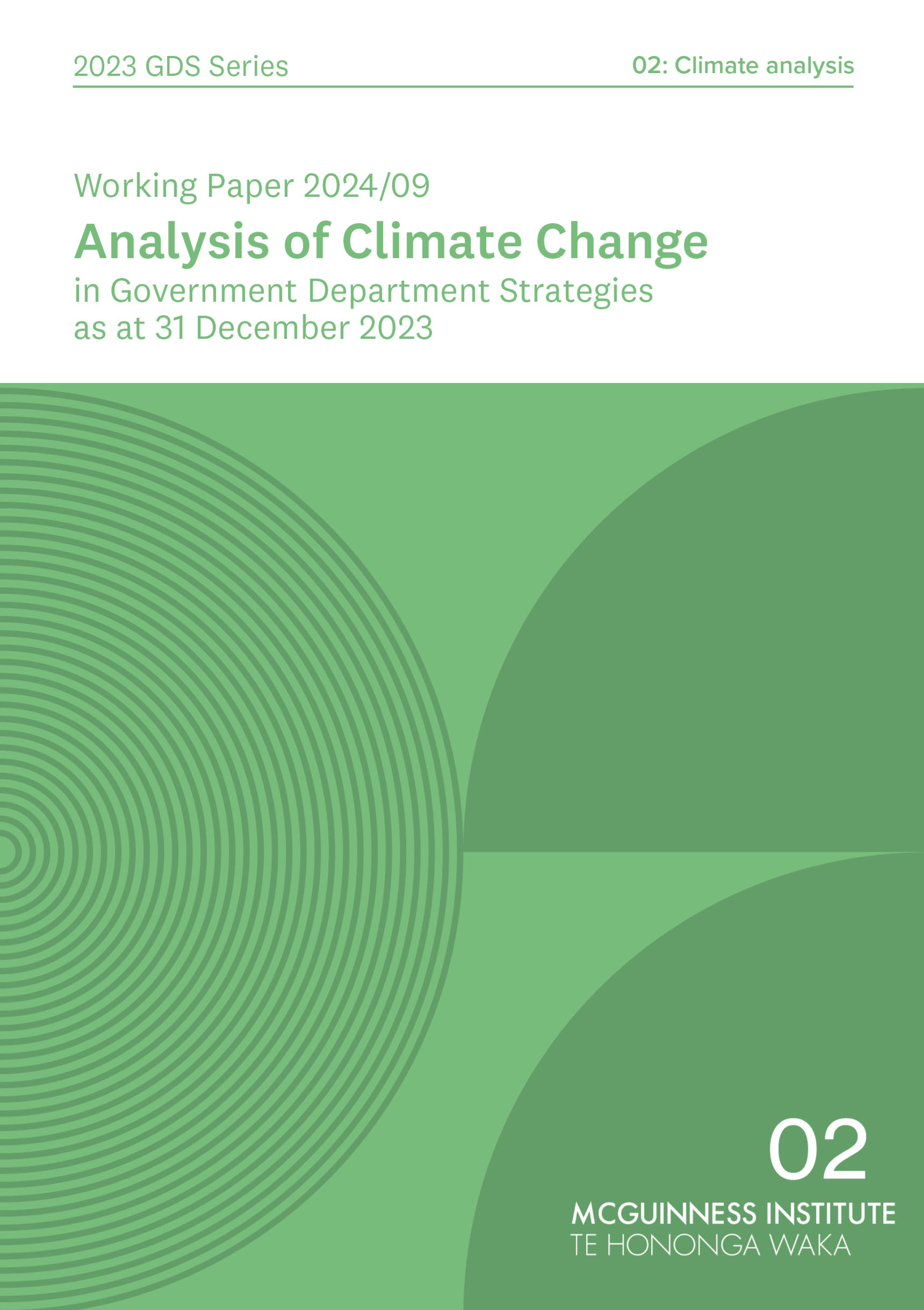 Working Paper 2024/09 – Lists of all Government Department Strategies Published Between 1 July 1994 and 31 December 2023
